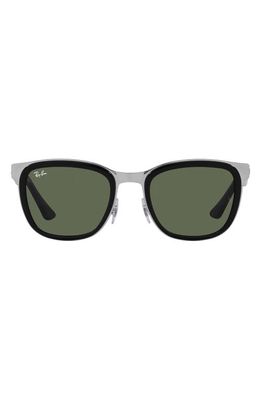 Ray-Ban Clyde 53mm Polarized Square Sunglasses in Dark Green