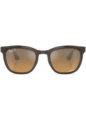 Ray-Ban Clyde round-frame sunglasses - Brown