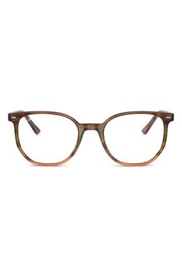 Ray-Ban Elliot 50mm Irregular Optical Glasses in Brown Gradient