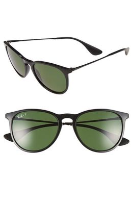 Ray-Ban Erika Classic 54mm Sunglasses in Black/Green