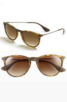 Ray-Ban Erika Classic 54mm Sunglasses in Havana/Brown Gradient