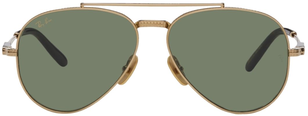 Ray-Ban Gold Aviator Titanium Sunglasses