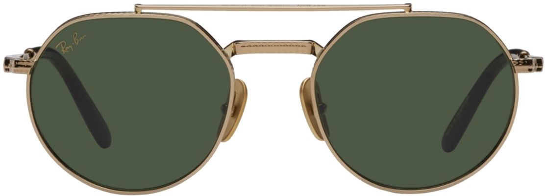Ray-Ban Gold Jack II Titanium Sunglasses