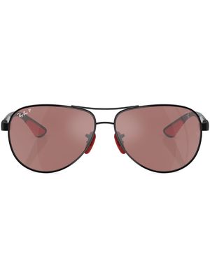 Ray-Ban gradient-lenses aviator-frame sunglasses - Black