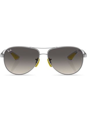Ray-Ban gradient-lenses aviator-frame sunglasses - Silver