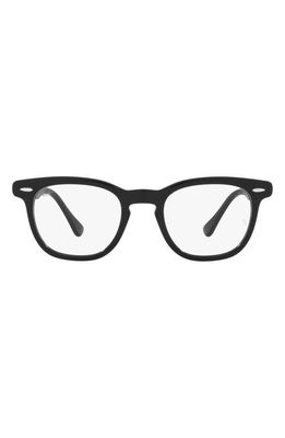 Ray-Ban Hawkeye 50mm Square Optical Glasses in Black