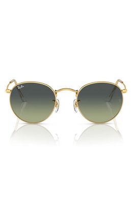 Ray-Ban Icons 50mm Round Metal Sunglasses in Green