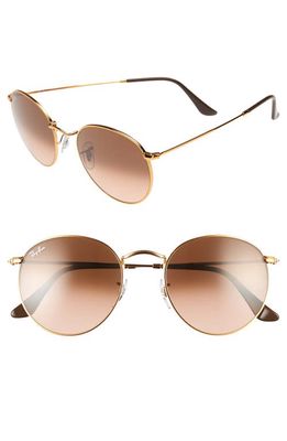 Ray-Ban Icons 53mm Retro Sunglasses in Pink/Brown