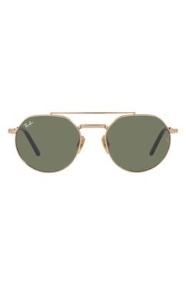 Ray-Ban Jack II 53mm Irregular Sunglasses in Gold Flash