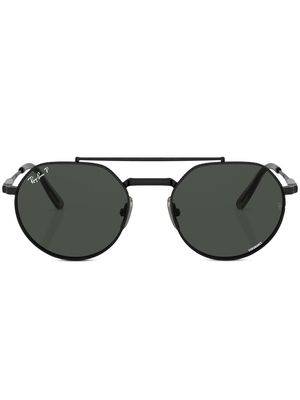 Ray-Ban Jack II Titanium pilot-frame sunglasses - Black