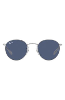 Ray-Ban Junior 44mm Round Sunglasses in Silver