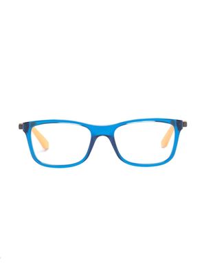 RAY-BAN JUNIOR two-tone rectangle-frame glasses - Blue