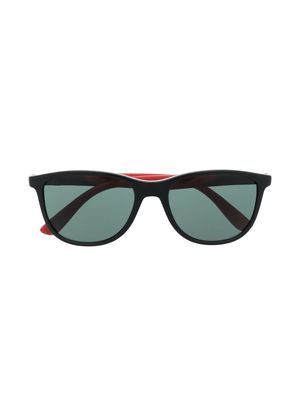 RAY-BAN JUNIOR two-tone round-frame sunglasses - Black