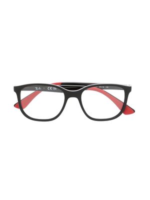 RAY-BAN JUNIOR two-tone square-frame glasses - Black