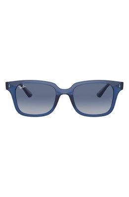 Ray-Ban Junior Wayfarer 48mm Sunglasses in Transparent Blue Grey Gradient
