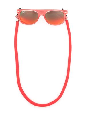RAY-BAN JUNIOR wayfarer-frame mirrored sunglasses