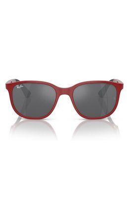 Ray-Ban Kids' 48mm Square Sunglasses in Red /Rubber Black