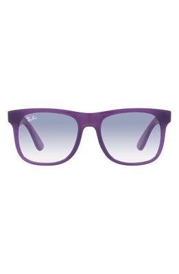 Ray-Ban Kids' Junior Justin 48mm Gradient Small Square Sunglasses in Opal Violet