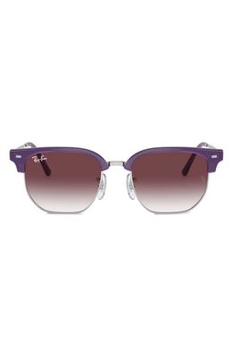 Ray-Ban Kids' Junior New Clubmaster Gradient Polarized 47mm Irregular Sunglasses in Violet