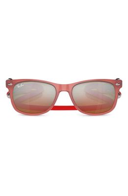 Ray-Ban Kids' Junior Wayfarer 47mm Gradient Square Sunglasses in Opal Red