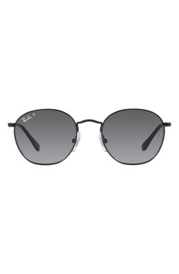 Ray-Ban Kids' Rob Junior 48mm Round Sunglasses in Black