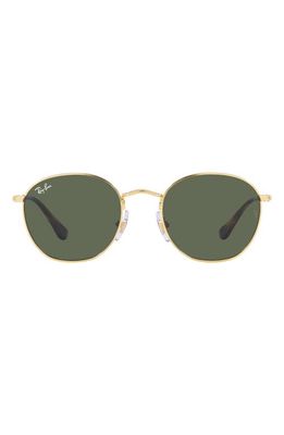 Ray-Ban Kids' Rob Junior 48mm Round Sunglasses in Gold Flash