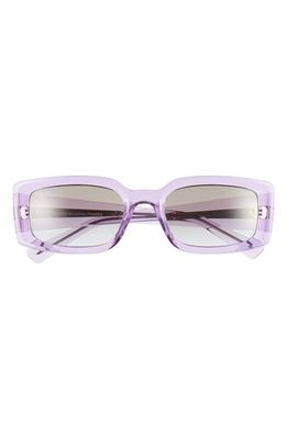 Ray-Ban Kiliane 54mm Gradient Pillow Sunglasses in Transparent Violet