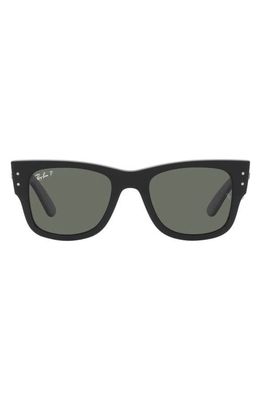 Ray-Ban Mega Wayfarer 51mm Polarized Sunglasses in Black