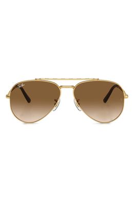 Ray-Ban New Aviator 58mm Gradient Sunglasses in Gold Flash