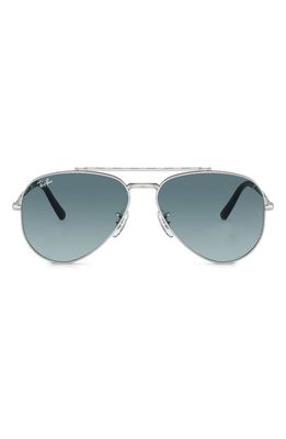 Ray-Ban New Aviator 58mm Gradient Sunglasses in Silver