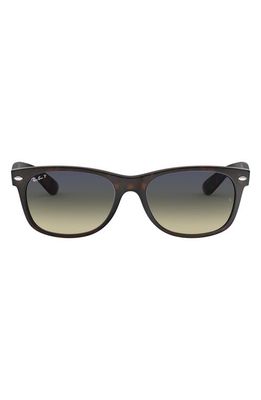 Ray-Ban New Wayfarer 52mm Rectangular Sunglasses in Matte Havana