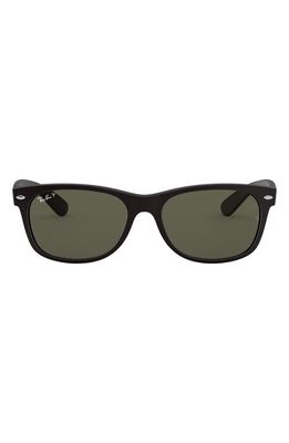 Ray-Ban New Wayfarer 55mm Rectangular Sunglasses in Black/Green
