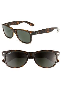 Ray-Ban New Wayfarer 55mm Rectangular Sunglasses in Grey