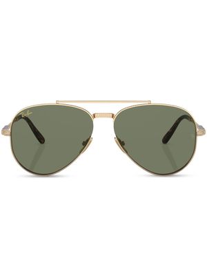 Ray-Ban Pilot-frame tinted sunglasses - Gold
