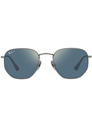 Ray-Ban RB8148 hexagonal-frame sunglasses - Silver