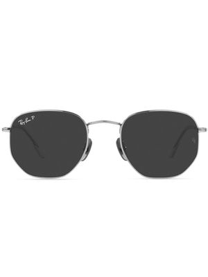 Ray-Ban RB8148 hexagonal-shape sunglasses - Silver
