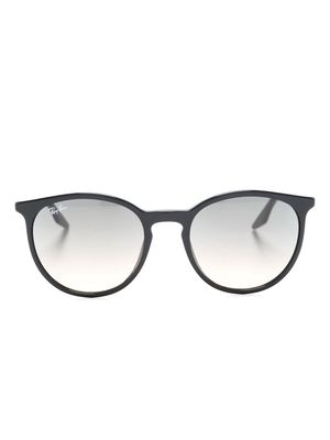 Ray-Ban round-frame thin-arms sunglasses - Black
