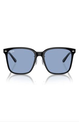 Ray-Ban Slim Square 57mm Sunglasses in Black