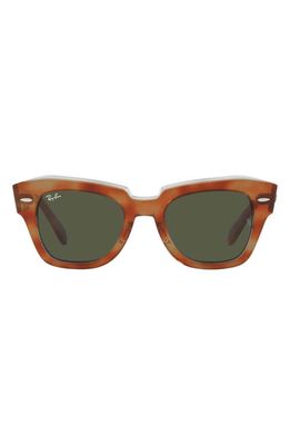 Ray-Ban State Street 49mm Small Square Sunglasses in Havana Green /Green