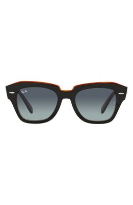 Ray-Ban State Street 52mm Square Sunglasses in Black Brown