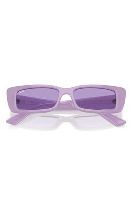 Ray-Ban Teru 54mm Rectangular Sunglasses in Violet