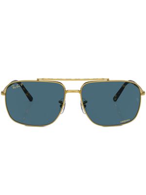 Ray-Ban tinted-lenses double-bridge sunglasses - Gold