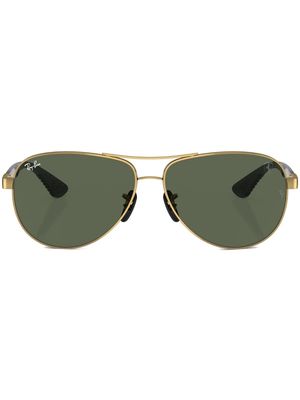 Ray-Ban tinted-lenses pilot-frame sunglasses - Gold