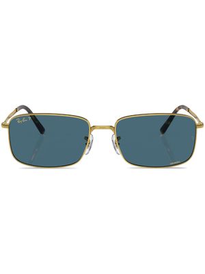 Ray-Ban tinted-lenses square-frame sunglasses - Gold