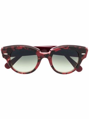 Ray-Ban tortoiseshell-effect cat-eye sunglasses - Red