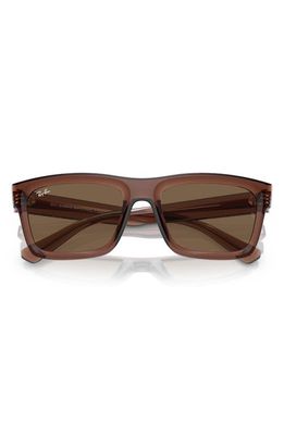 Ray-Ban Warren 57mm Rectangular Sunglasses in Transparent