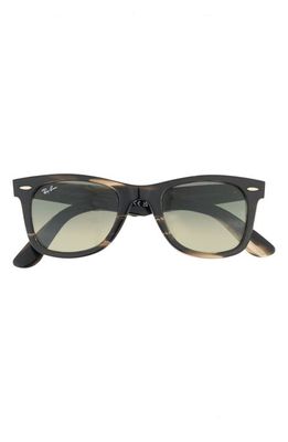 Ray-Ban Wayfarer 50mm Gradient Square Sunglasses in Striped Grey