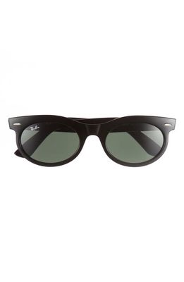 Ray-Ban Wayfarer 50mm Oval Sunglasses in Black