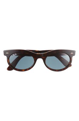 Ray-Ban Wayfarer 50mm Oval Sunglasses in Gunmetal Tort