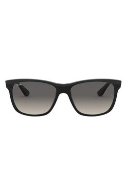 Ray-Ban 'Wayfarer' 58mm Aviator Sunglasses in Black/Grey Gradient